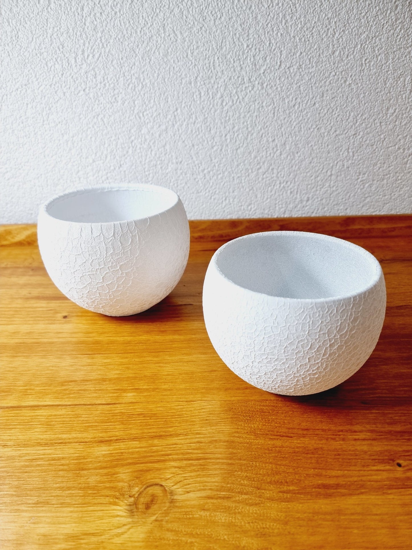 Cache-pot blanc (2 pièces)