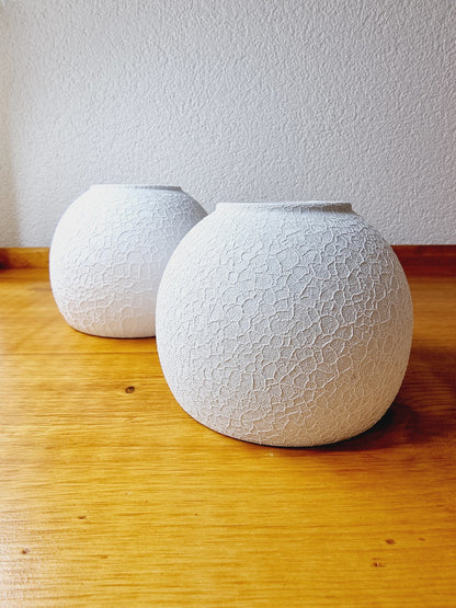 Cache-pot blanc (2 pièces)