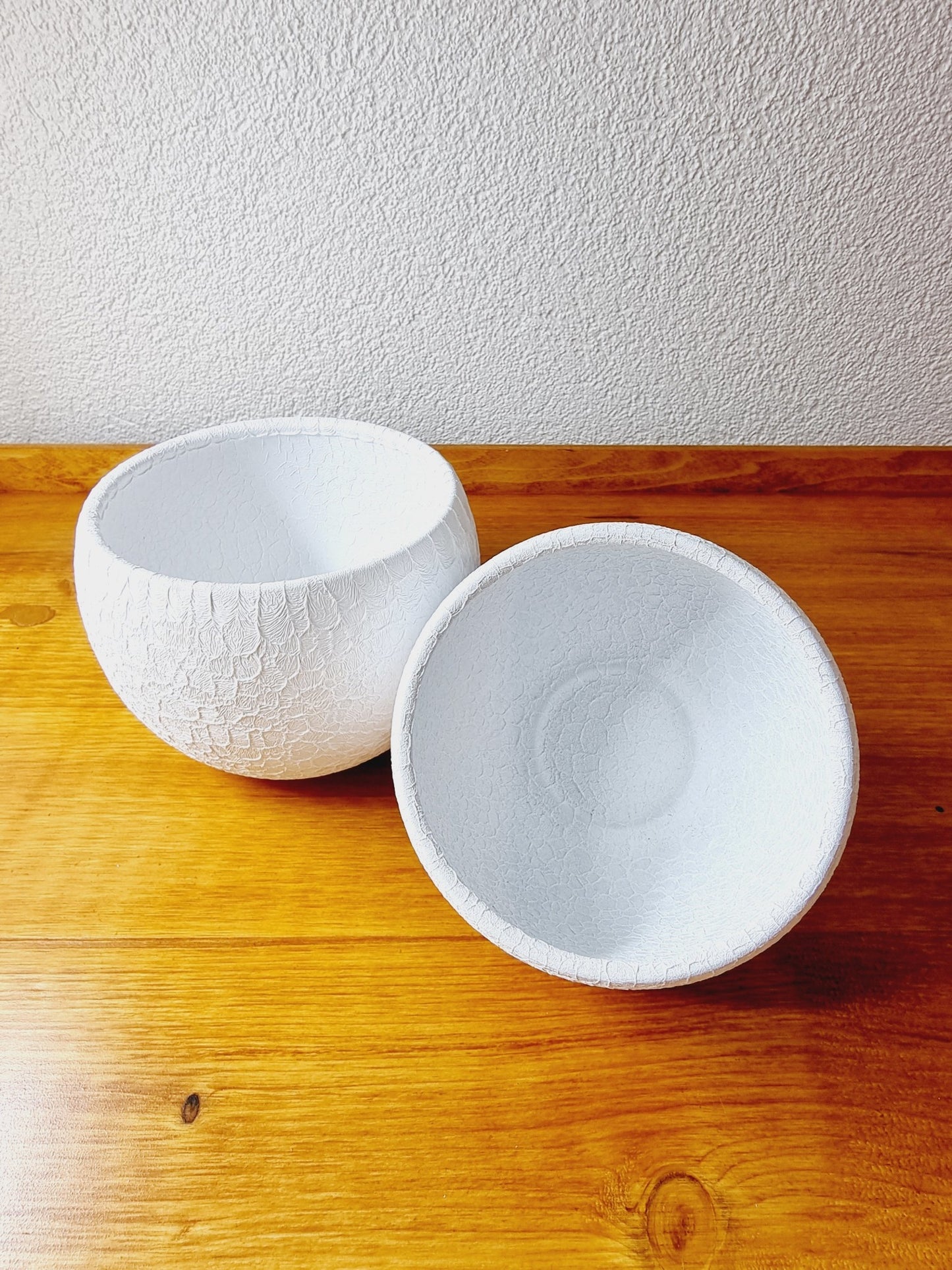 Cache-pot blanc (2 pièces)