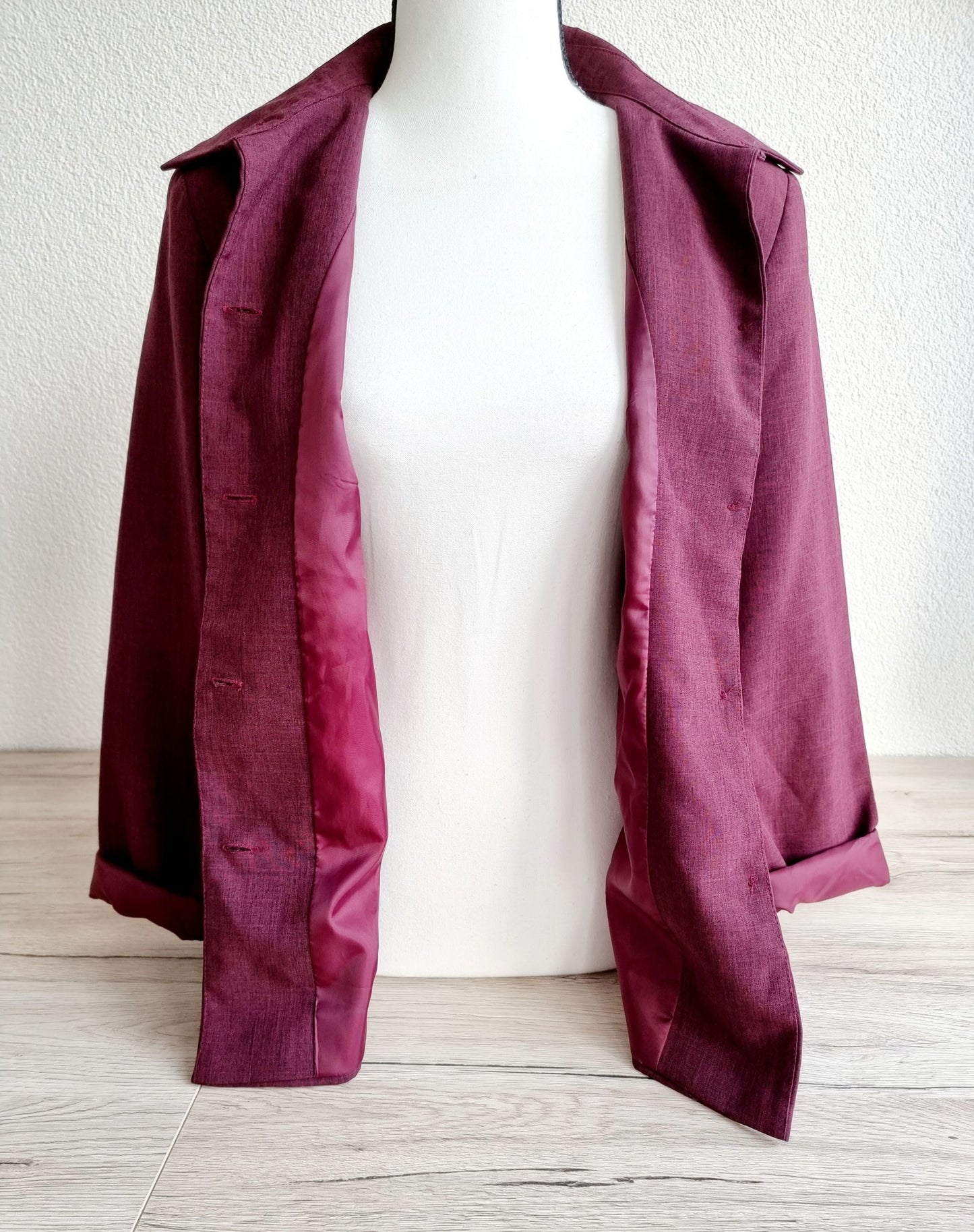 Tailleur blazer & jupe lie de vin (SIZE : 38/40)