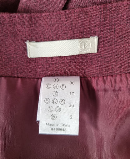 Tailleur blazer & jupe lie de vin (SIZE : 38/40)