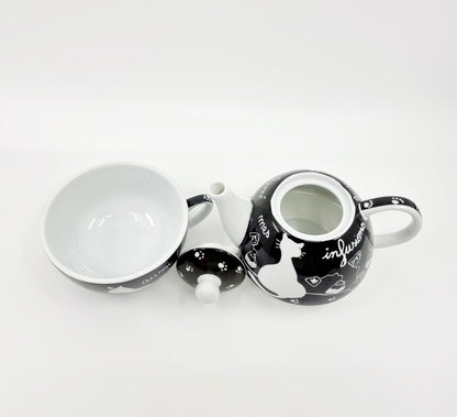 Théière & tasse - Chat