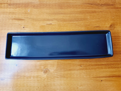 Plat rectangulaire noir en céramique