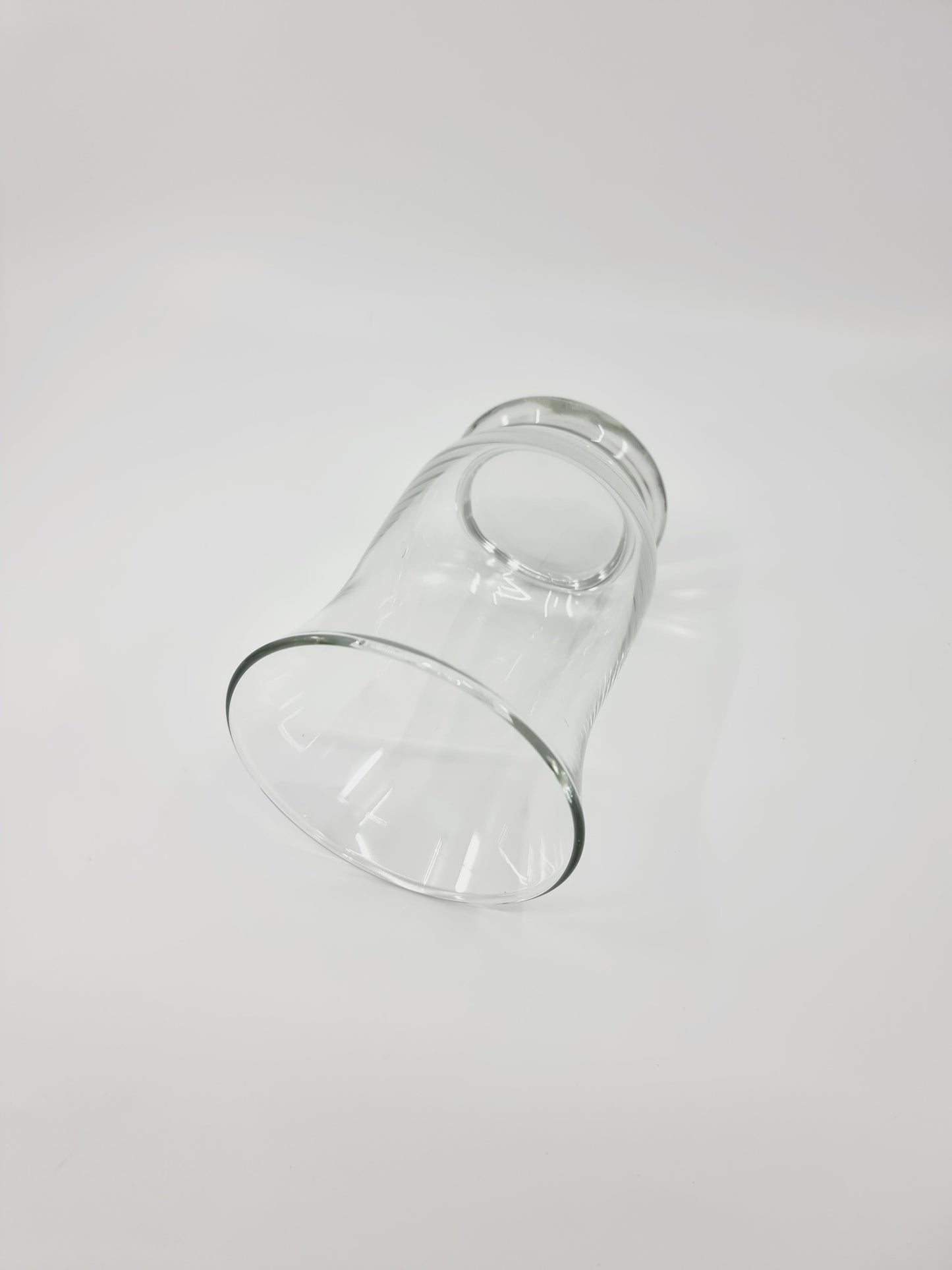 Vase/bougeoir évasé en verre