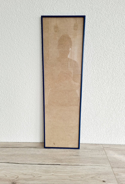 Cadre allongé bleu (63 x 18.5 cm)