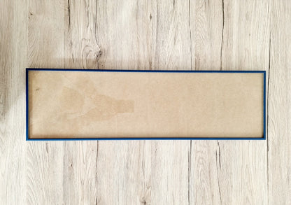 Cadre allongé bleu (63 x 18.5 cm)