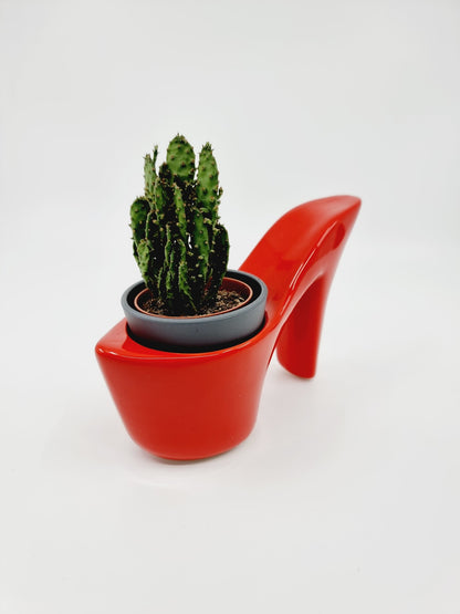 Cache-pot chaussure à talon