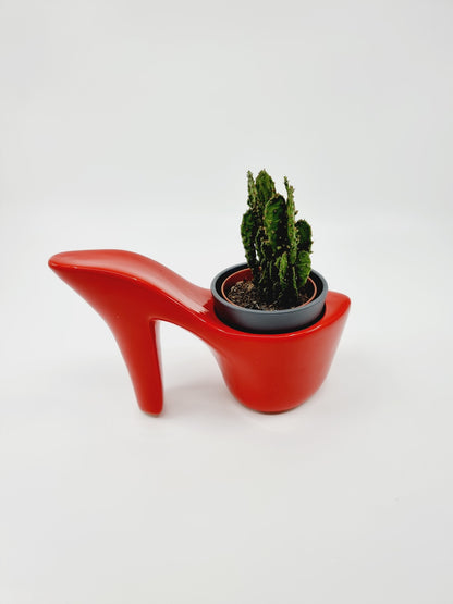 Cache-pot chaussure à talon