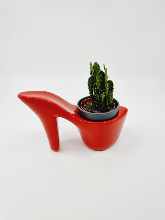 Cache-pot chaussure à talon