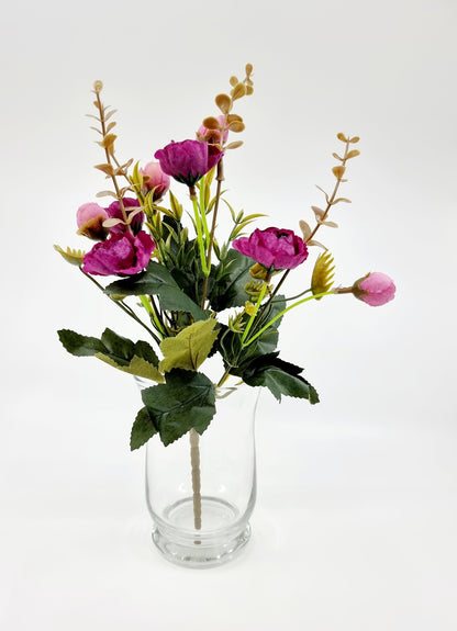 Vase/bougeoir évasé en verre