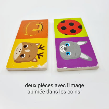 Domino à double face - animaux & chiffres