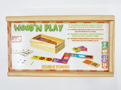 Domino à double face - animaux & chiffres