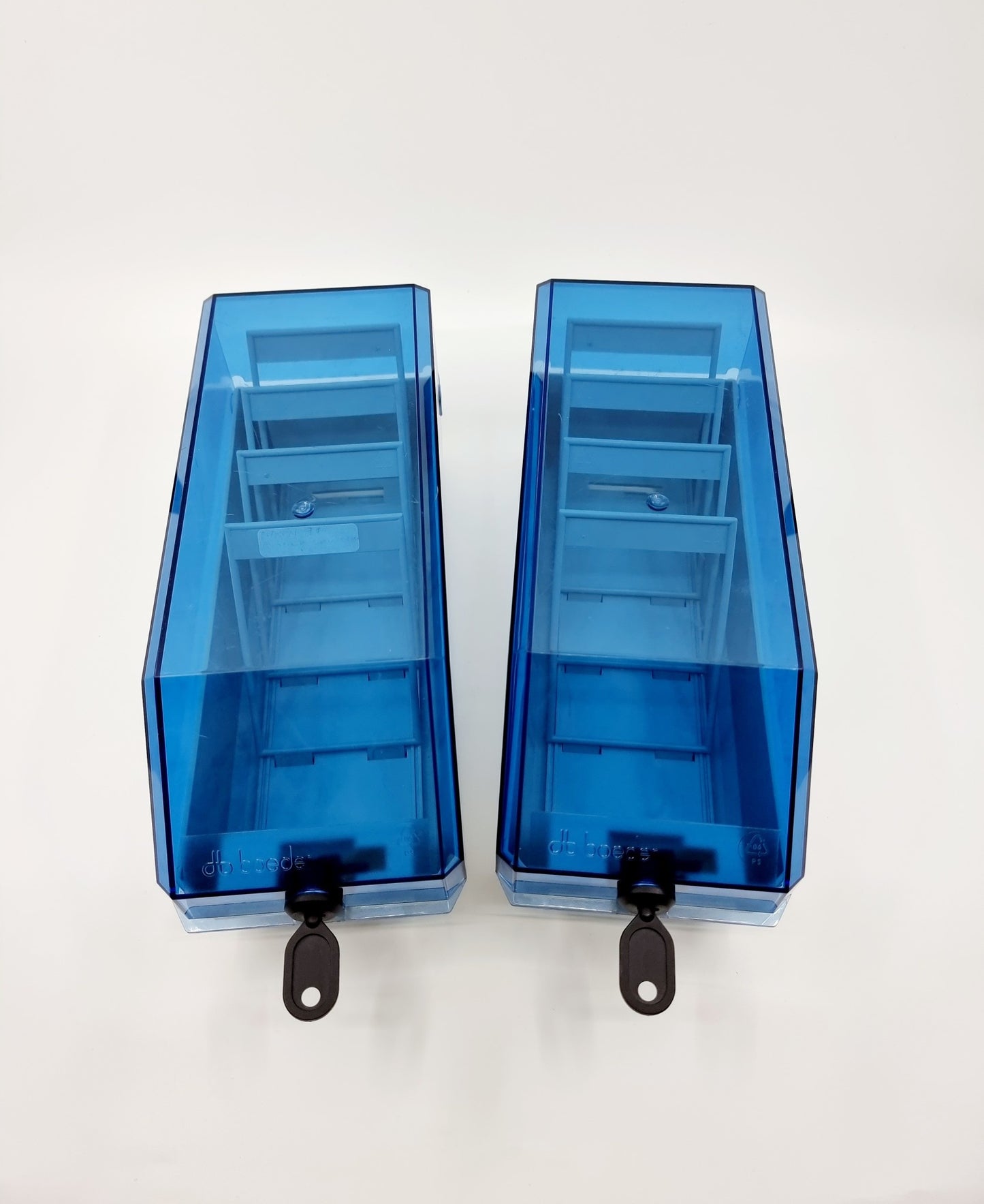 Boîte à fiches avec fermeture à clé (2 pièces)