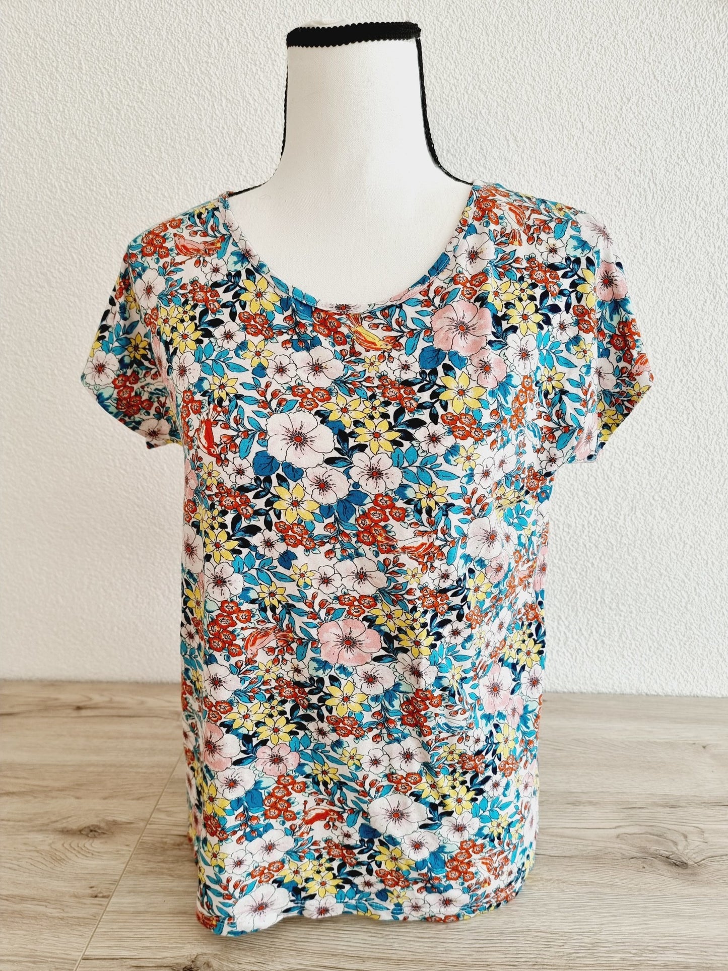 T-shirt fleuri Kookaï (SIZE : T.0 = 34/36)