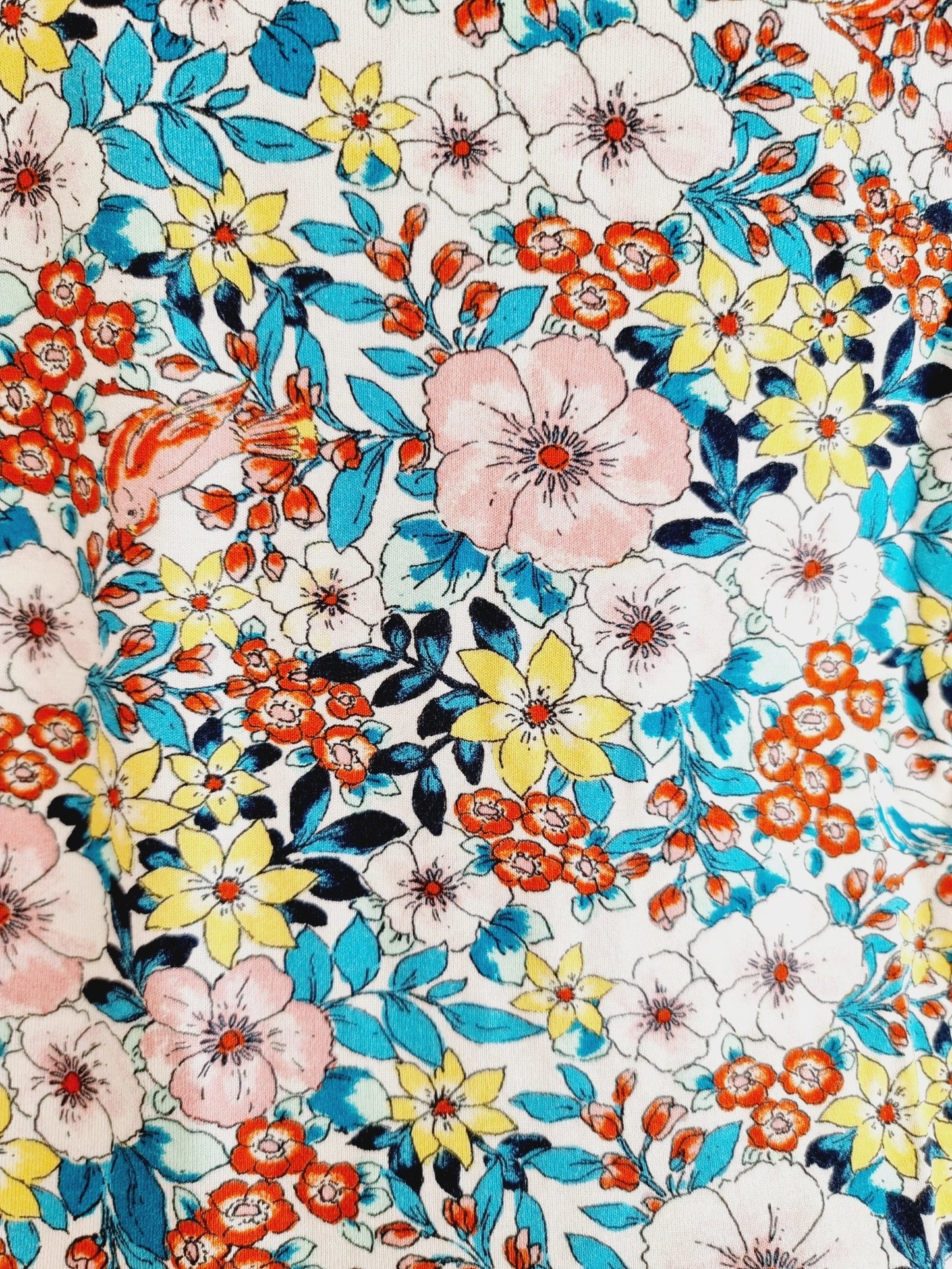 T-shirt fleuri Kookaï (SIZE : T.0 = 34/36)