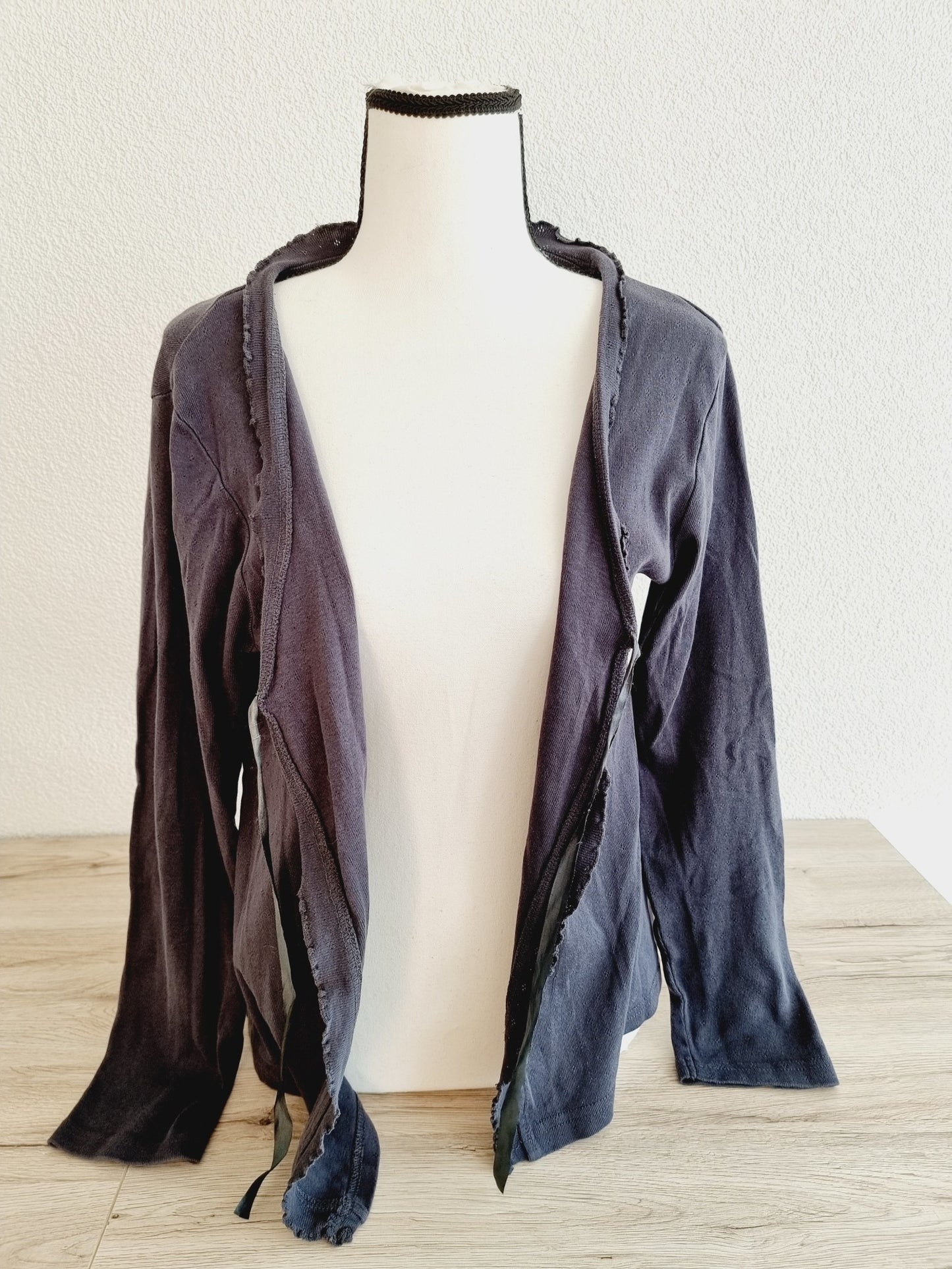 Jaquette ajourée en coton (SIZE : 36)