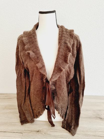 Jaquette marron à ficelle (SIZE : XL)