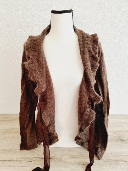 Jaquette marron à ficelle (SIZE : XL)