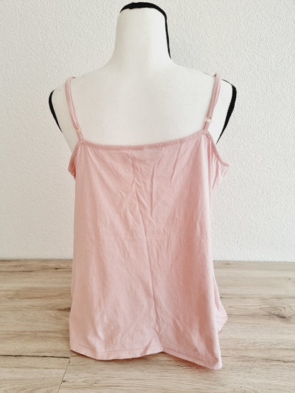 Top rose pâle à dentelle (SIZE XL)