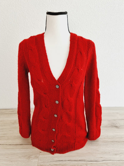 Jaquette rouge en maille (SIZE : M)