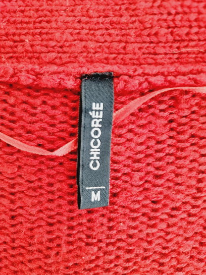 Jaquette rouge en maille (SIZE : M)