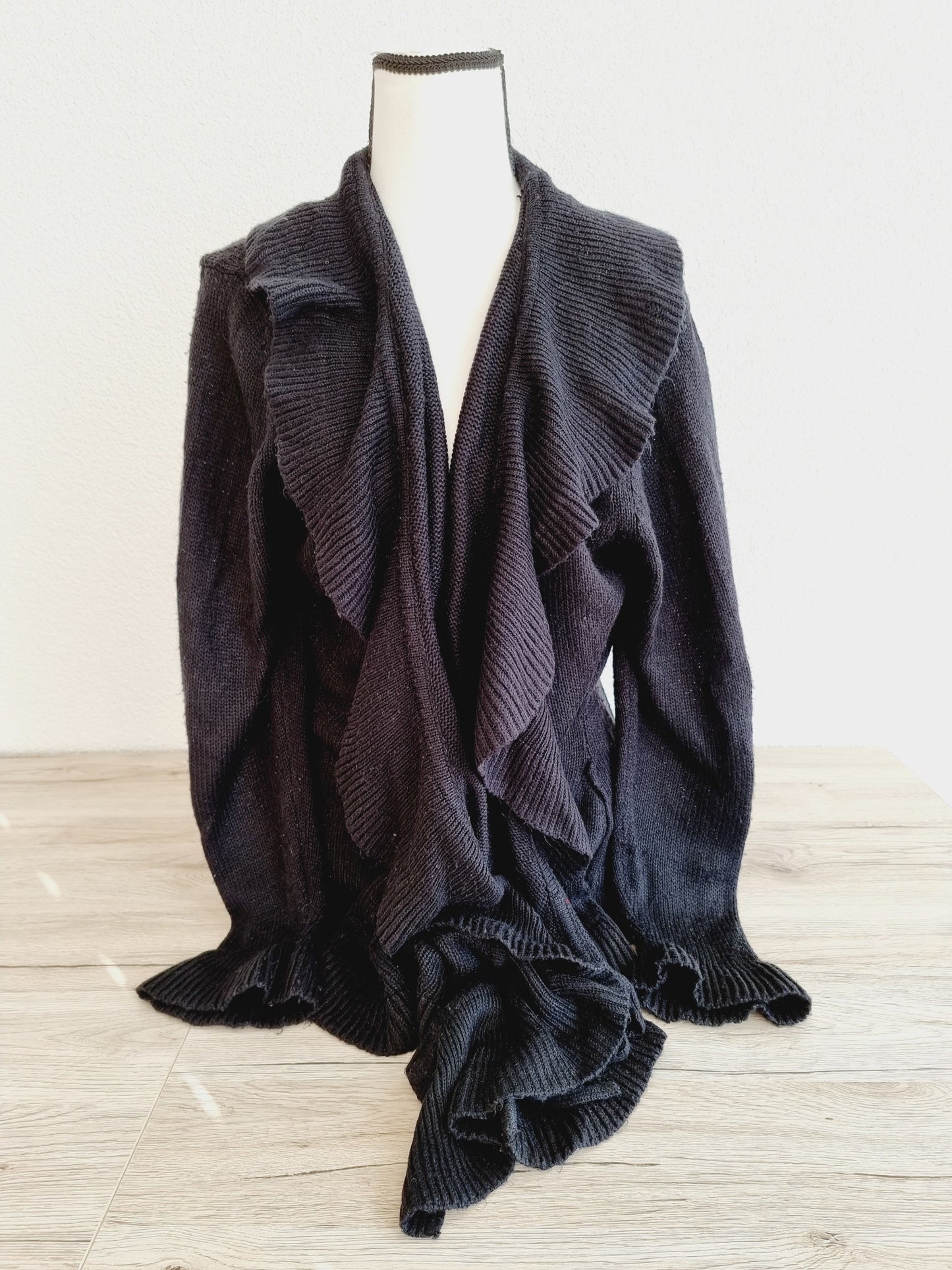 Cardigan noir long (SIZE : 50/52)
