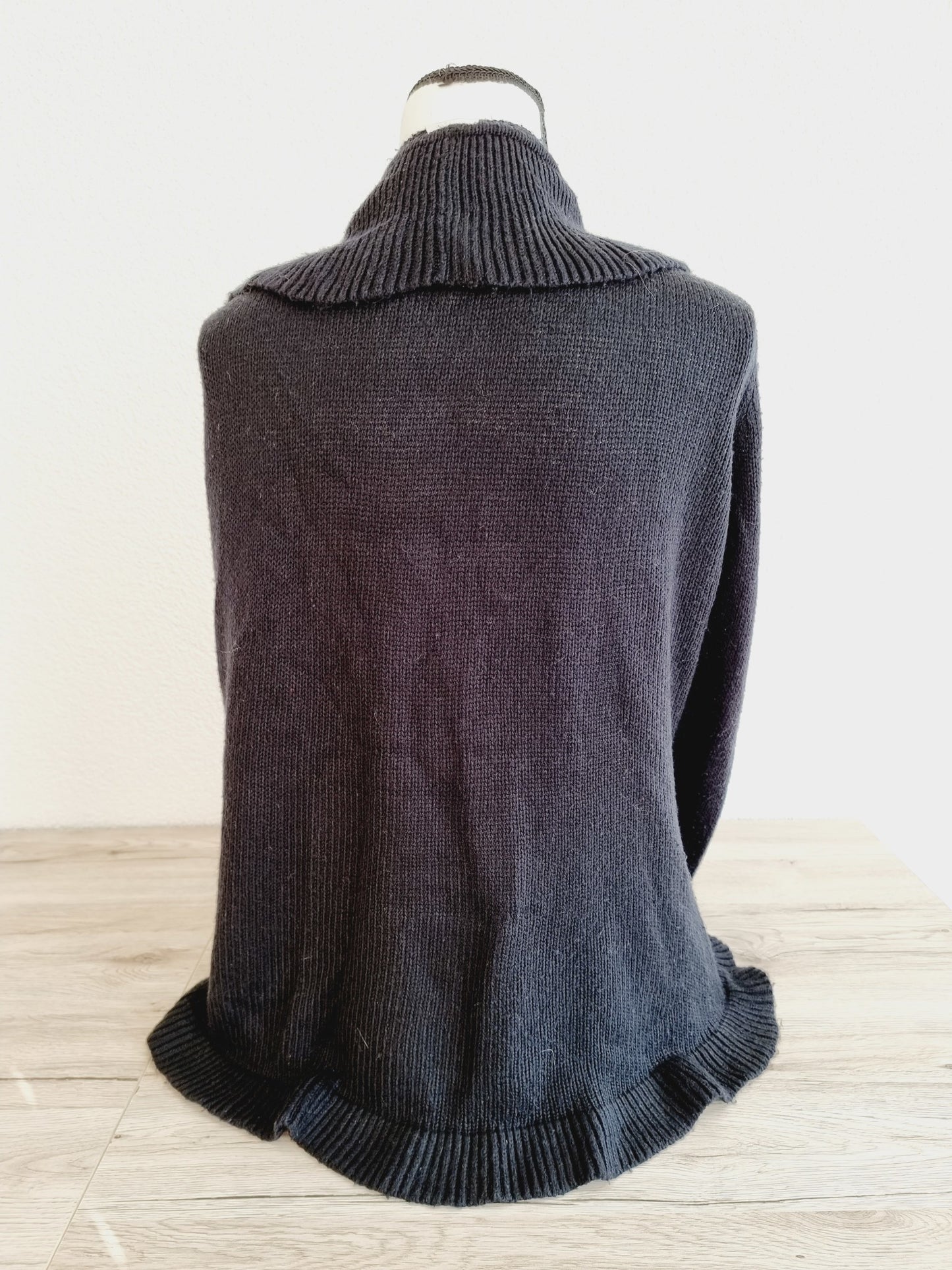Cardigan noir long (SIZE : 50/52)
