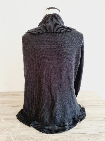 Cardigan noir long (SIZE : 50/52)