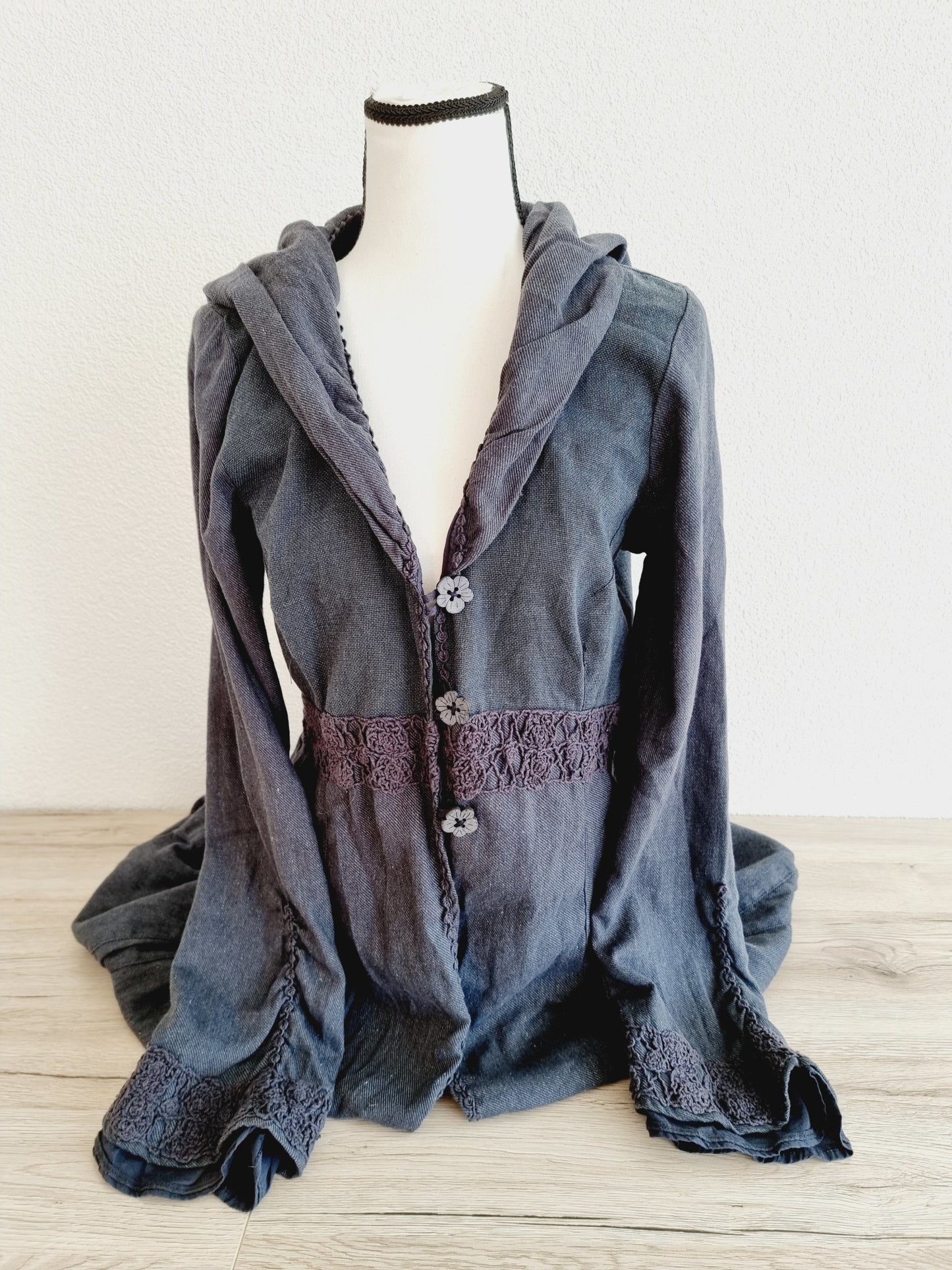 Manteau long à capuche NILE (SIZE : M)