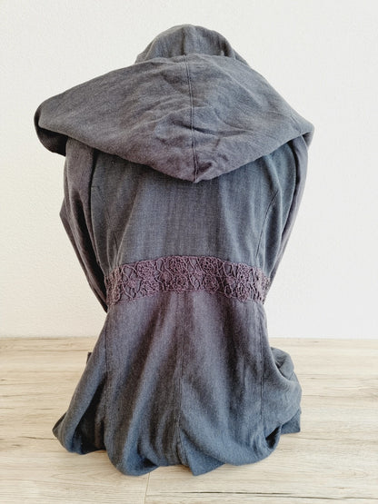 Manteau long à capuche NILE (SIZE : M)