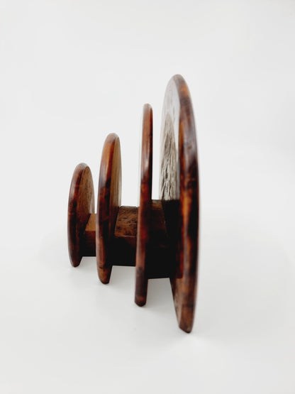 Porte-lettres en bois de cerisier