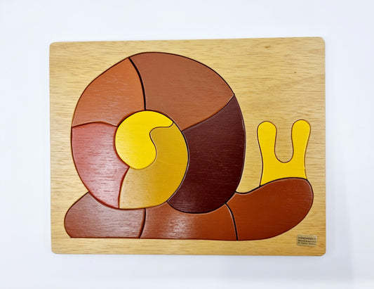 Puzzle en bois - escargot