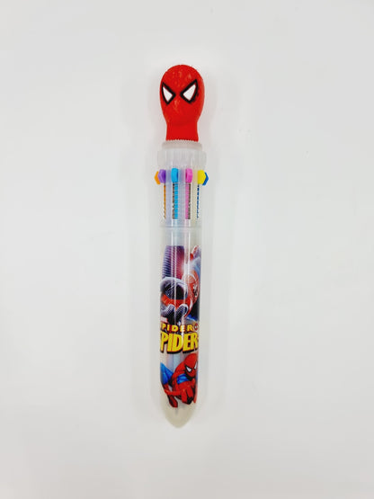 Stylo à bille 10 couleurs - Spider-Man