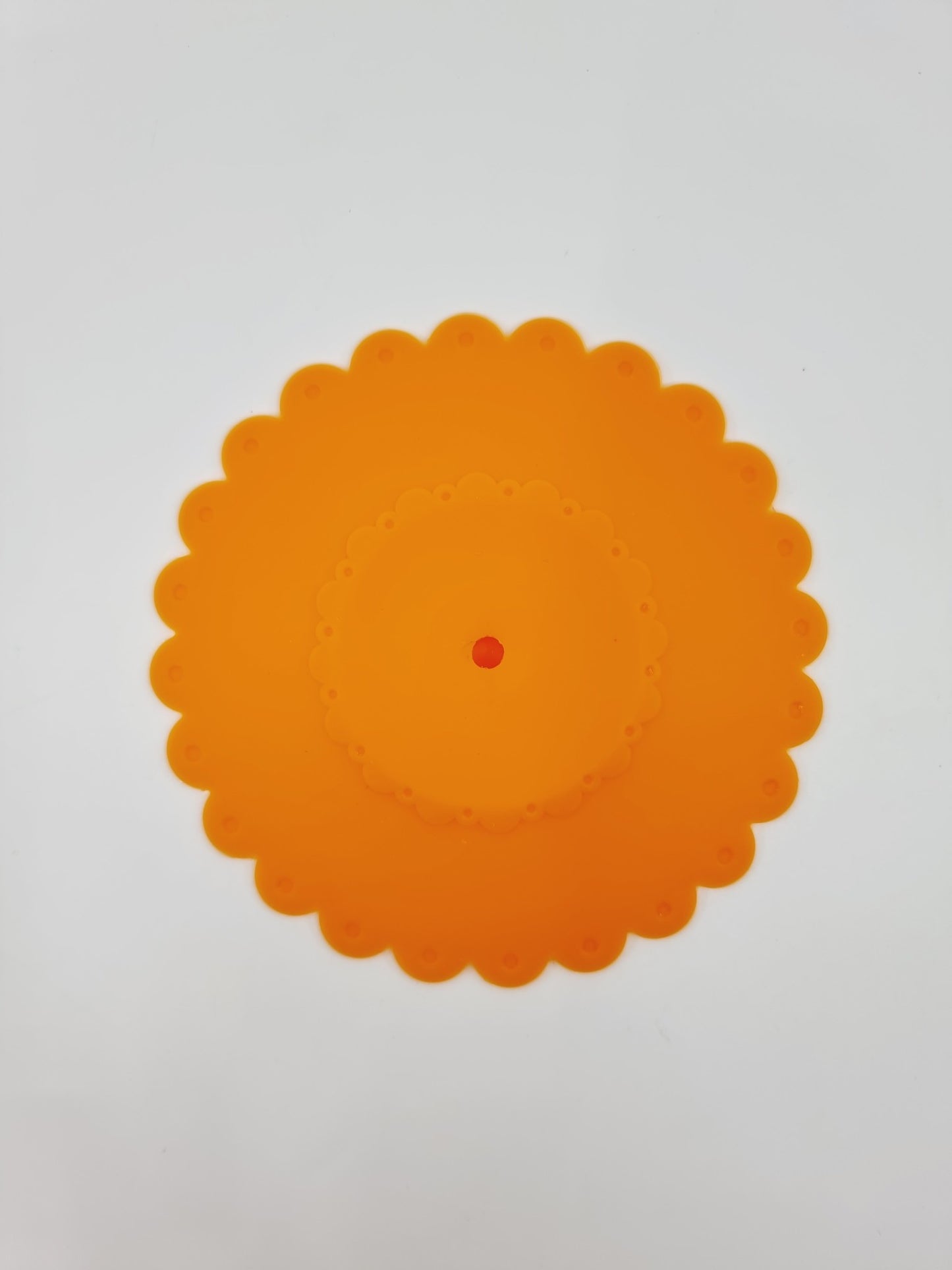 Couvercle en silicone pour tasse - orange/zèbre