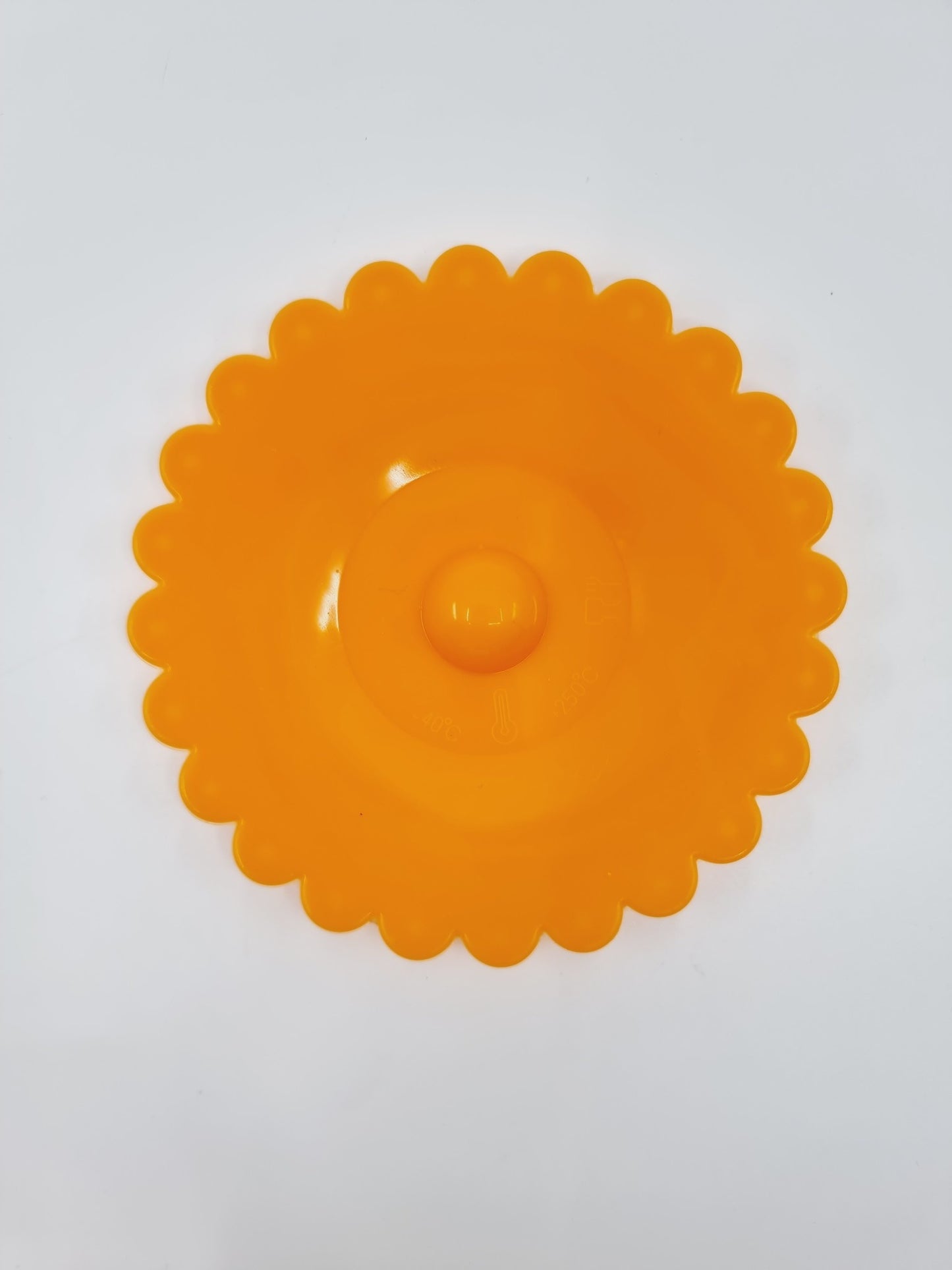 Couvercle en silicone pour tasse - orange/zèbre