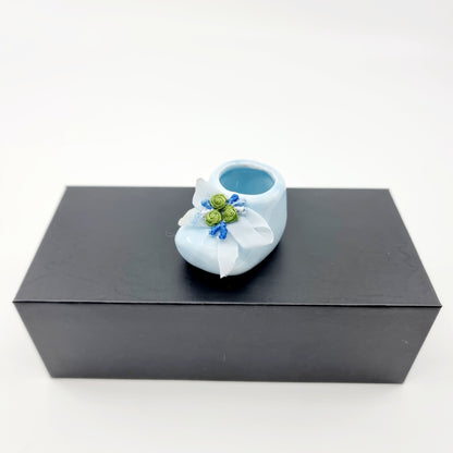 Bibelot - Chausson bleu en céramique