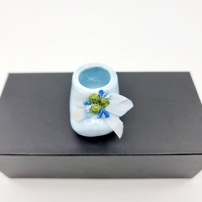 Bibelot - Chausson bleu en céramique