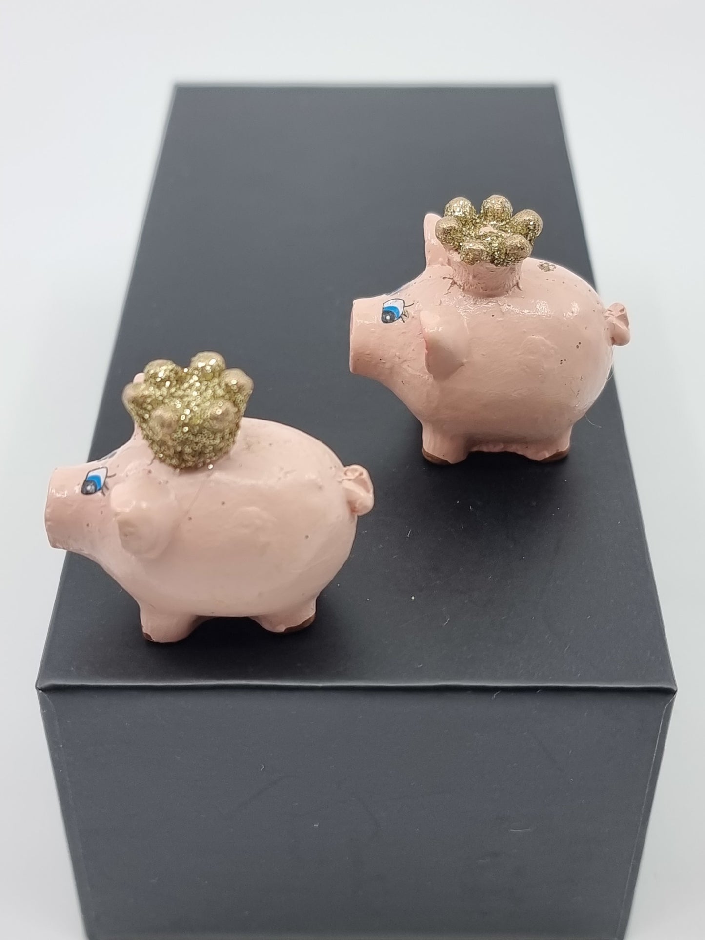 Bibelot - Cochon porte-bonheur (2 pièces)