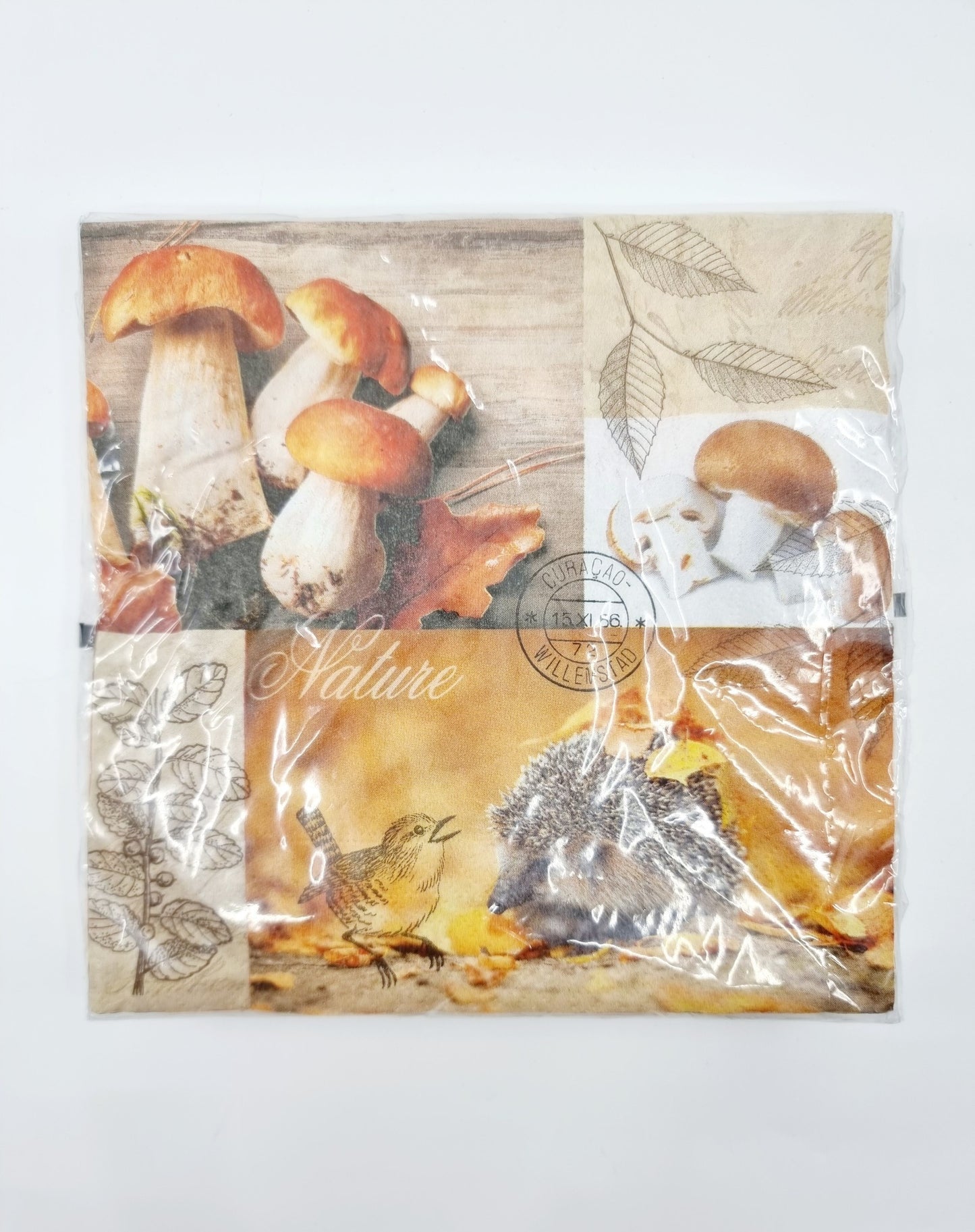 Serviettes 3 plis - Champignons