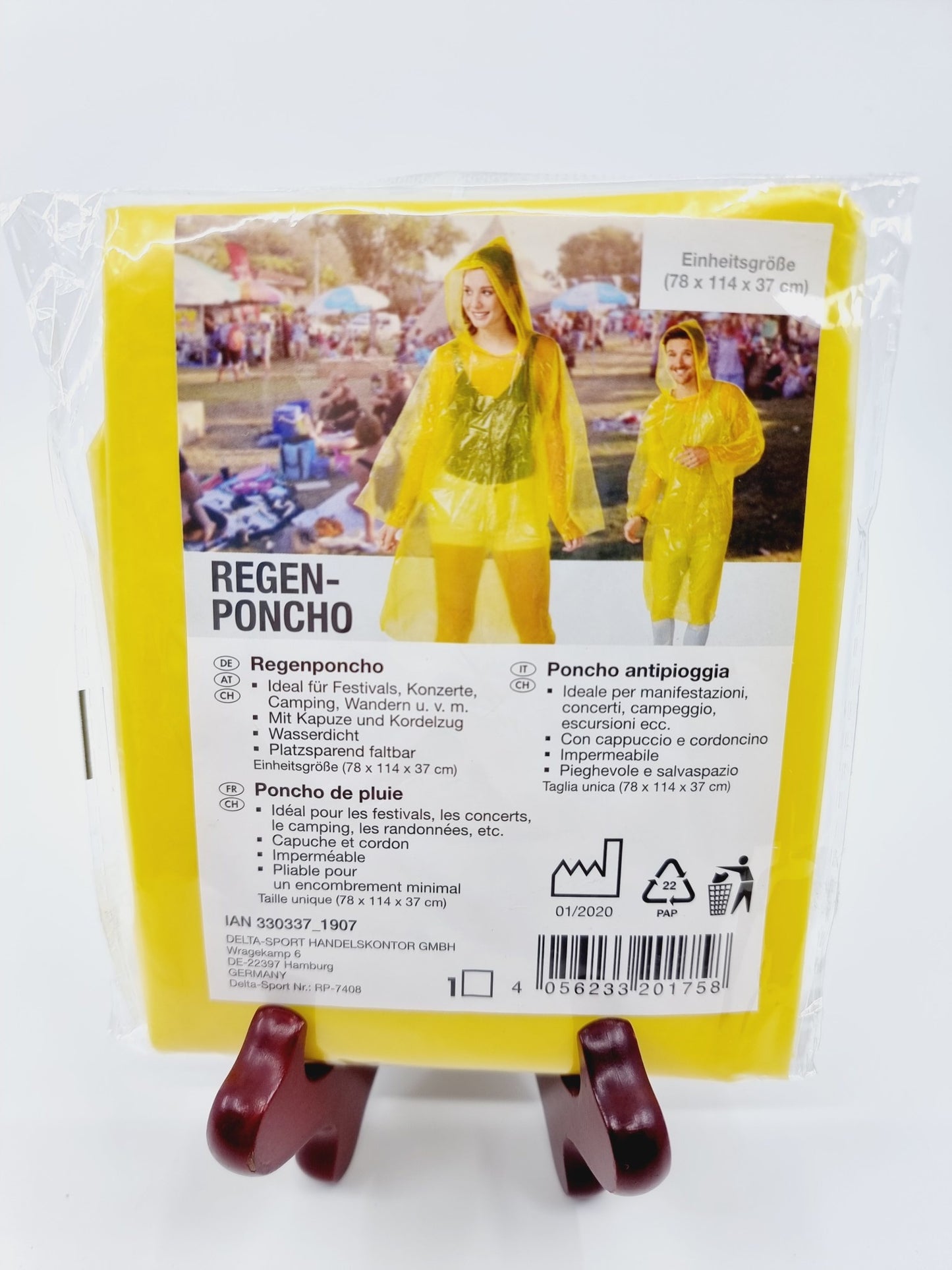 Poncho imperméable - Jaune