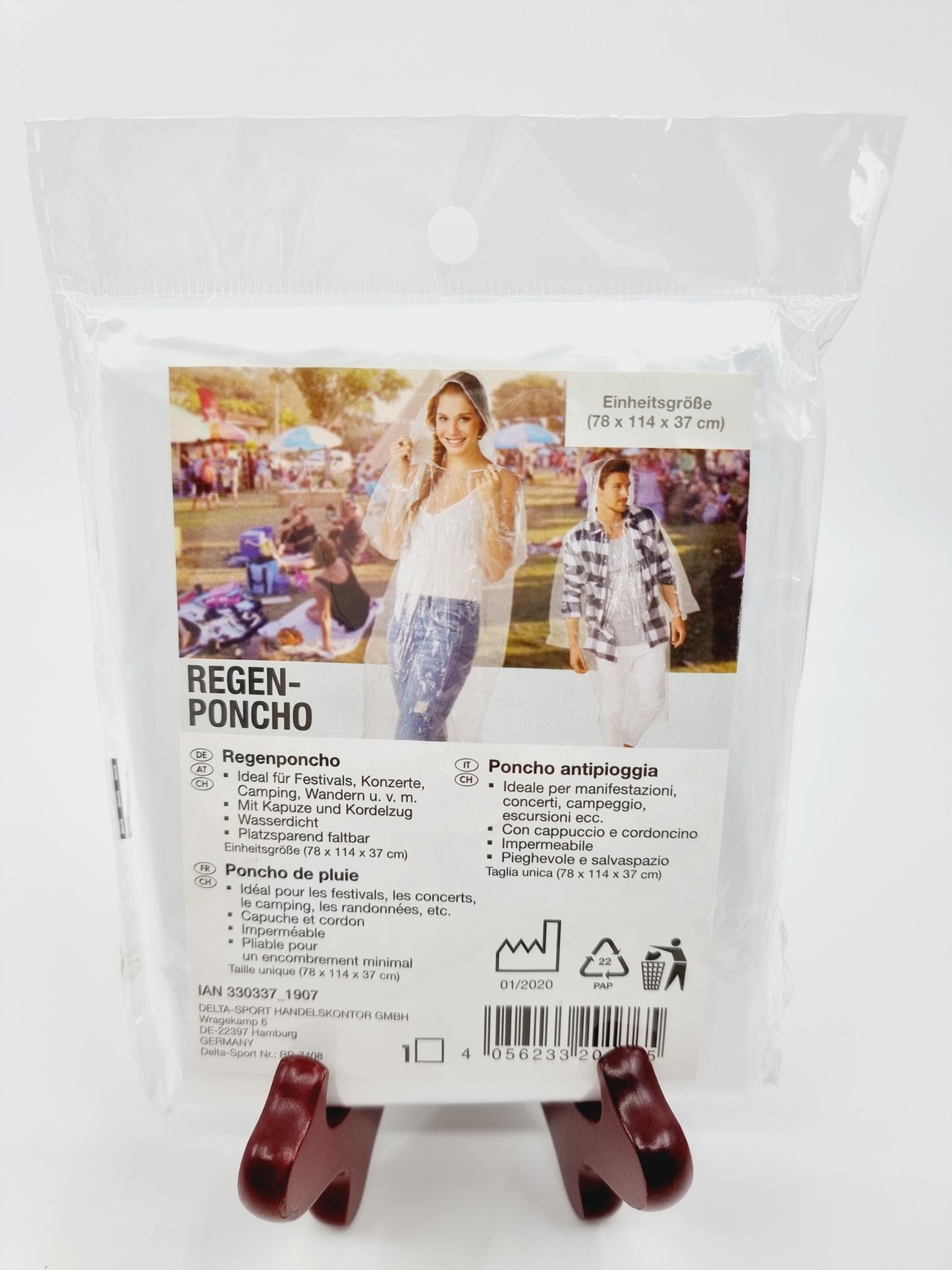 Poncho imperméable - Transparent