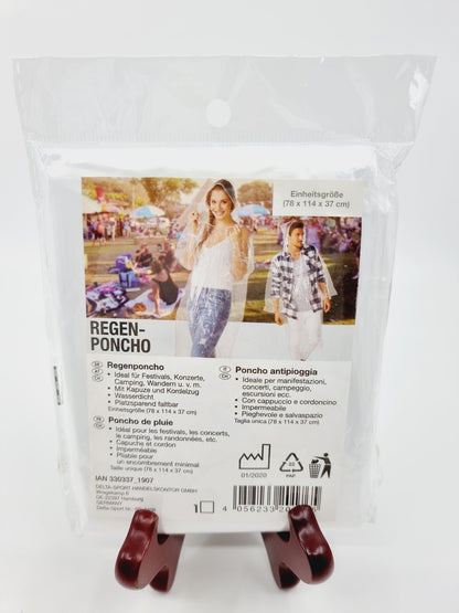 Poncho imperméable - Transparent