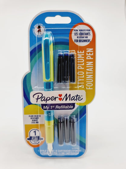 Stylo plume - bleu/vert