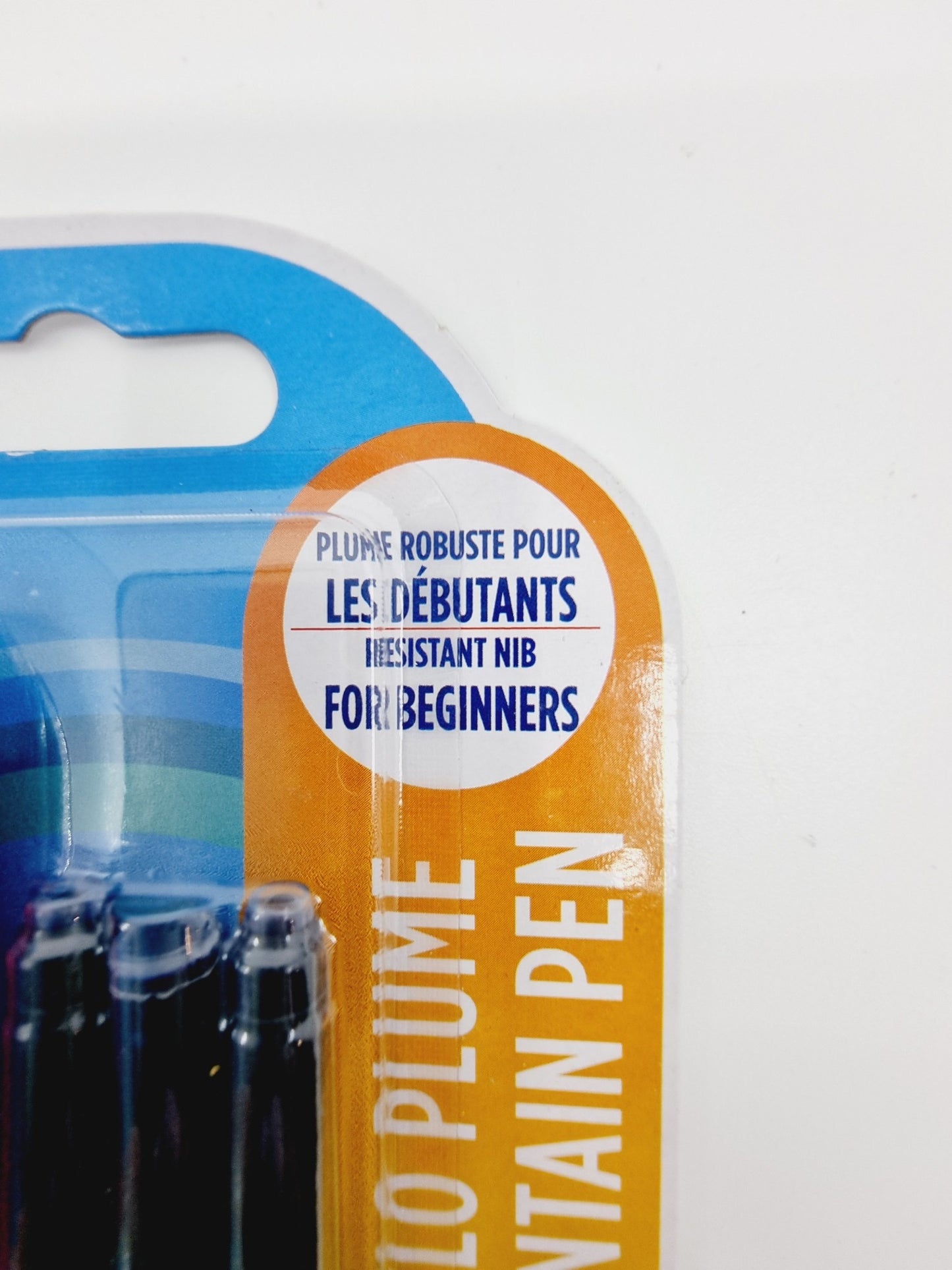 Stylo plume - bleu/rose