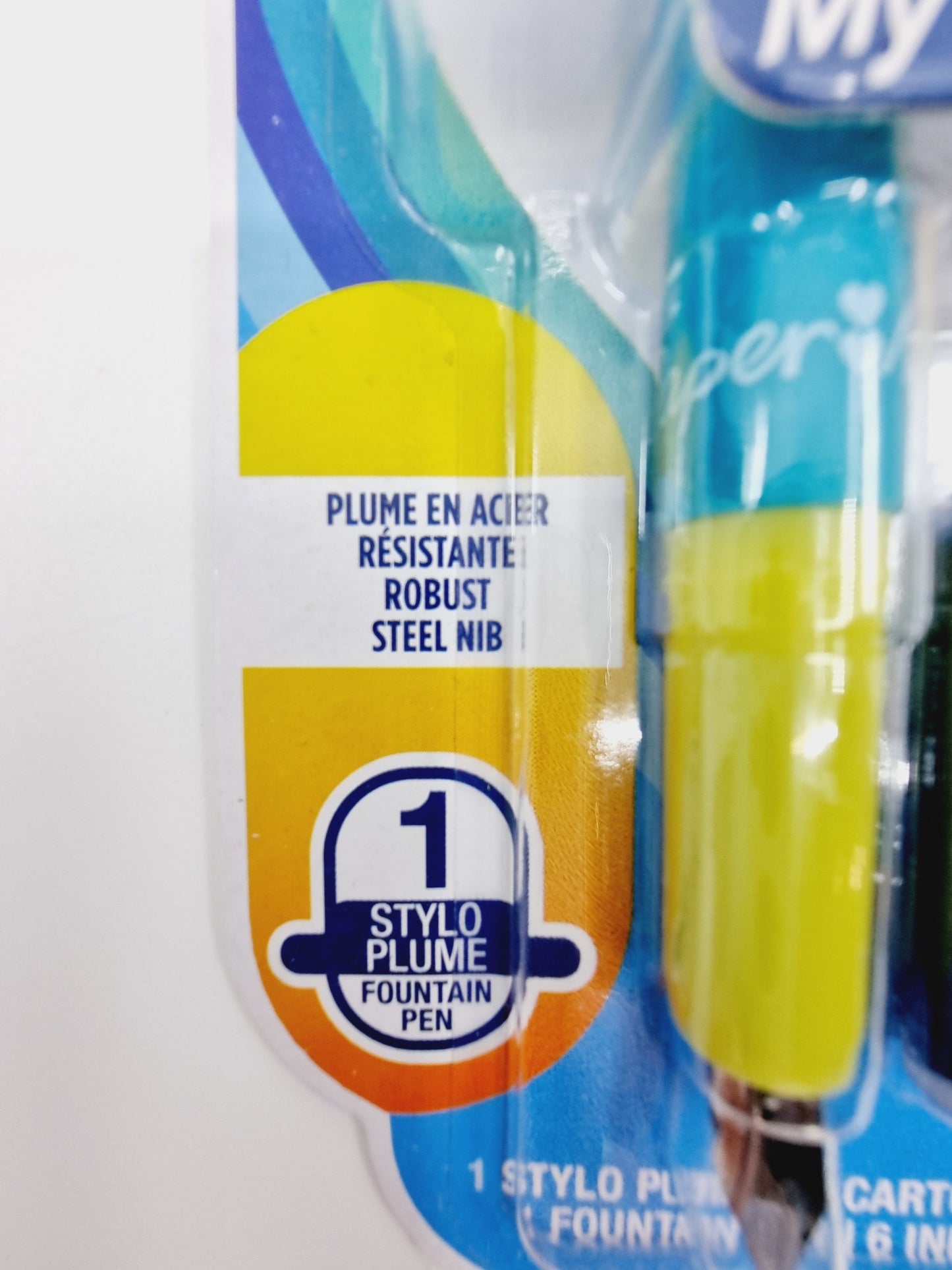 Stylo plume - bleu/vert