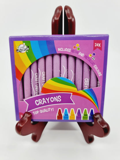 Crayons gras - Mauve (24 crayons)