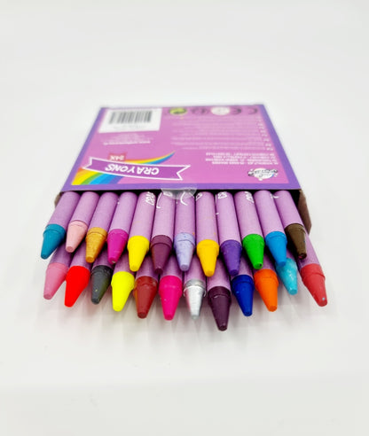 Crayons gras - Mauve (24 crayons)