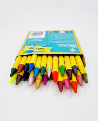 Crayons gras - Jaune (24 crayons)
