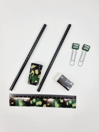Set de papeterie - Military (8 pièces)