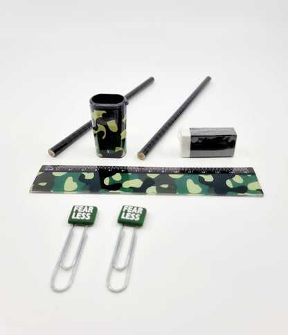Set de papeterie - Military (8 pièces)